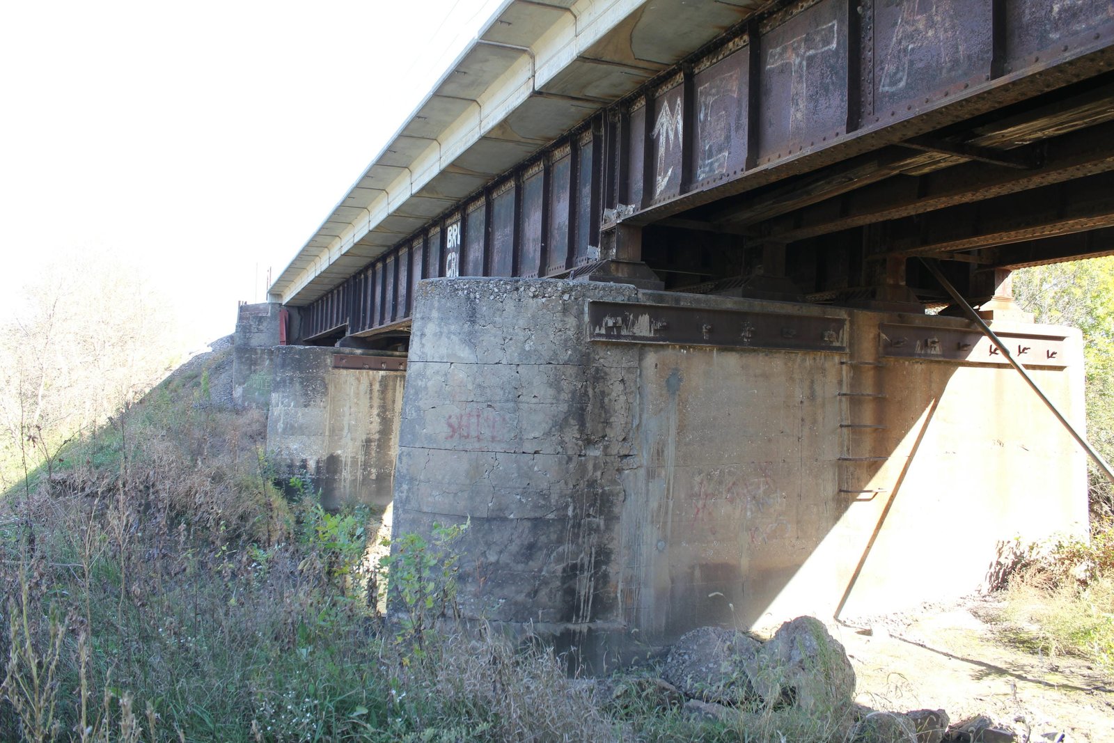 Looking east